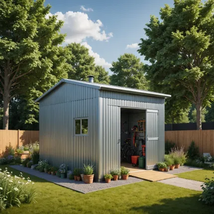 Сарай из профнастила: всё, что нужно знать в 2025 году