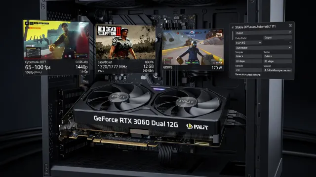 Обзор видеокарт Palit GeForce RTX 3060 Dual 12GB: характеристики, производительность и особенности